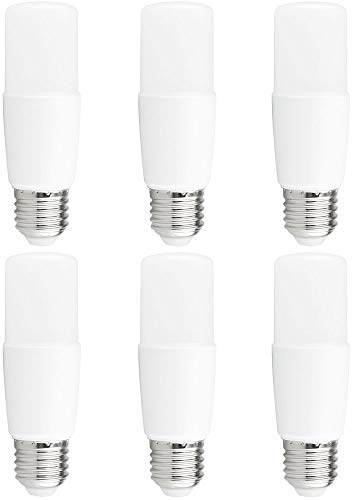 NCC-Licht 6 x LED Leuchtmittel Röhre Stick T37 8W ~ 60W E27 matt 750lm warmweiß 2700K