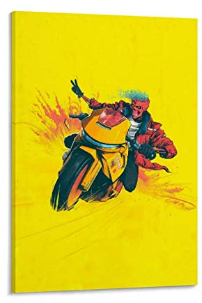 YZLI Logic Rapper Music Hip-Hop-Poster, Confessions of a Dangerous Mind, Leinwand-Kunst-Poster und Wandkunstdruck, modernes Familienschlafzimmerdekor, 40 x 60 cm