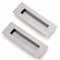 2 Pack Sliding Door Handle 5.9 Recessed Flush Finger Pull Matte Silver Stainless Steel Cabinet Drawer Knob for Kitchen Cupboard Wardrobe Dresser Barn Door Closet