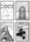 Postertech® Poster Set Grau | Moderne Bilder als Wanddeko | OHNE Bilderrahmen | 4X DIN A4 | Coco Paris Eiffelturm Fashion Grey