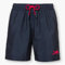 RB Leipzig Herren Wave Boardshorts - Dynamischer Bulle - dunkelblau Badeshort Badehose RBL - Plus Aufkleber Wir lieben Fußball Größe M