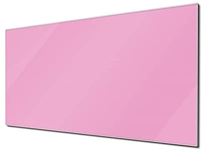banjado Glas Magnettafel 120x60cm / Magnetwand Glas/Magnetpinnwand als Memoboard Glas/Pinnwand Magnettafel Küche, Büro, Kinderzimmer inkl. 4 Magnete & Montageset - Rose