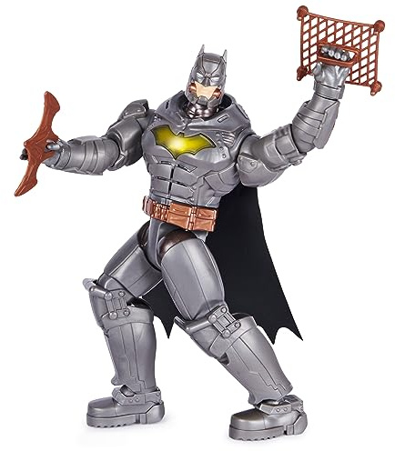 DC Comics, Battle Strike Batman 30,5 cm Actionfigur, 20+ Sätze und Geräusche, Sammlerstück, Kinderspielzeug für Jungen und Mädchen ab 3 Jahren