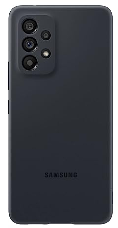 Samsung Silicone Cover EF-PA536 für Galaxy A53 5G, Smartphone Cover, Handy-Hülle, Silikon, Schutz Case, stoßfest, dünn und griffig, Black