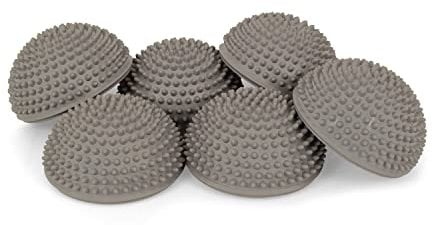 AFH Webshop Therapie Balance Igel Premium Soft in Designfarben | ca. Ø 16 cm im 6er Set (Hellgrau)