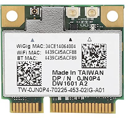 Elprico Drahtlose Netzwerkkarte, QCA9005 802.11AD Bluetooth 4.0 Wigig 7 Gbps Drahtlose Netzwerkkarte für Dell 6430u E5440 E7440
