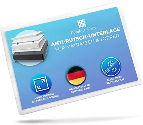 Comfort-Grip Antirutschmatte für Boxspringbett - Anti Rutsch Unterlage für Boxspring Bett - ideal für Matratzen und Topper 180x200 cm - Matratzenstopper