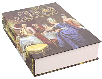 Toys4Boys Libro Caja Fuerte Camufladas - Secreta Caja Fuerte Pequeña - Caja Seguridad Camuflada - Caja Fuerte Libro Con Llave - Compartimento Secreto En Forma De Libro