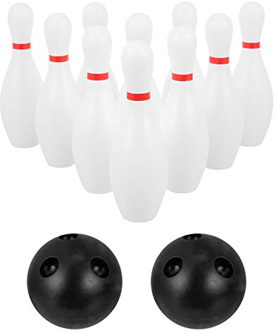 Kids Bowling Balls Set Includes 10 Pins and 2 Balls, Mini Bowling Game Toy Indoor or Outdoor Games Birthday for Kids Toddlers Boys Girls