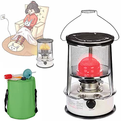 vikitim Efficace Poele A Petrole Camping, Réchauffeur De Kérosène Extérieur, Chauffage Mobile À Pétrole Poêle À Pétrole 6L avec 6 Mèches pour Bateau, Yacht, Camping Et Randonné