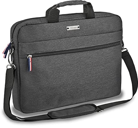 Pedea Laptoptasche 17,3 Zoll (43,9cm) URBAN-HIP Notebook Umhängetasche mit Tablet Fach, grau