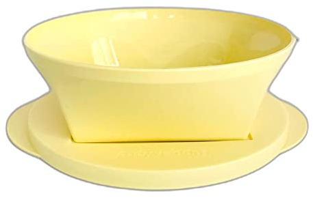 Tupperware Mediterrano Schüssel 600 ml hellgelb gelb Servierschüssel Servierschale Salatschüssel