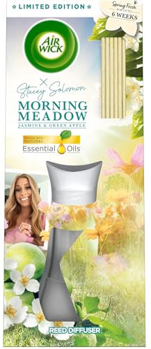 Air Wick Stacey Solomon Morning Meadow Essential Oils Reeds Diffuser 42ml Lasts up to 6 weeks Air Freshener