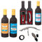 Lote de 2 Estuches Botellas de Vino con 3 Accesorios Frasesen Caja. Sacacorchos, Decantador y Cortador. Utensilios Hogar. Regalos Originales. Detalles para Bodas, Bautizos y Comuniones. DK