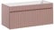 Mueble de Lavabo 100 cm Iconic Rose, Mueble de Lavabo Colgante, encimera o Lavabo Incluido, Color Rosa Mate (Solo Mueble)