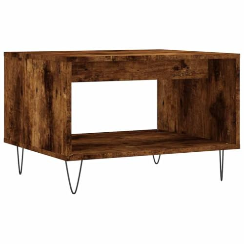 vidaXL Couchtisch Räuchereiche 60x50x40 cm Holzwerkstoff