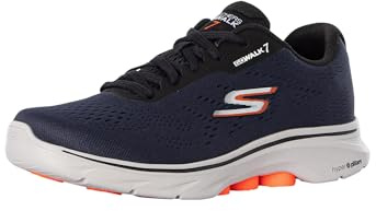 Skechers Herren Go Walk 7 Sneaker, Marineblau/Schwarz, 47.5 EU