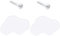 jojofuny 2 Pcs Cupboard Kids Room Decoration Kitchen Cabinet Pulls Star Shape Door Knob Silicone Door Knob Cover Handles Kitchen Cabinets Cartoon Handle Dressing Table Children's Room White