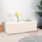 Hanstore storage Bench, Upholstered Sherpa Large Storage Ottoman Bench, End of Bed Bench for Bedroom Living Room Entryway Dorm Foot Rest - Rectangular