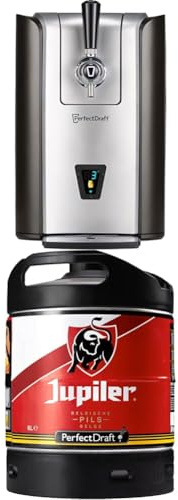 Bundle aus PerfectDraft Pro Zapfanlage + PerfectDraft Fass (Jupiler) - Zapfanlage für Zuhause. Inklusive 5 Euro Pfand.