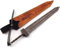 MIAOWR Elden Greatsword Model,22Cm/8.7In,Damascus Pattern Full Metal Material, with Display Stand, Mini Game Collectible