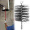 Brosse de nettoyage ronde pour conduit de cheminée, brosse métallique en acier (120 mm)