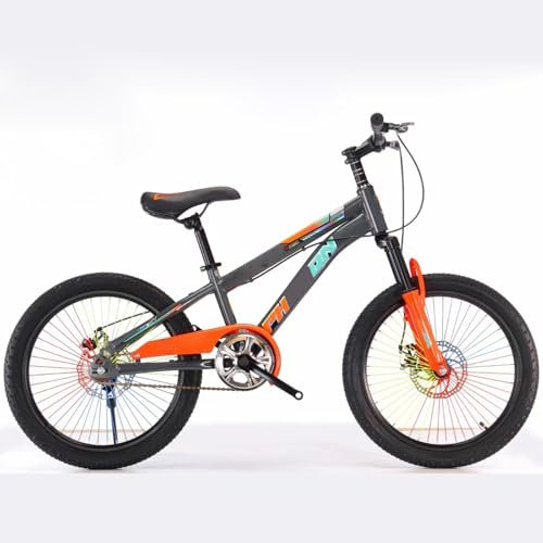 Mountainbike Kinderfahrrad 20 Zoll 22 Zoll Carbon Steel Bike Doppelscheibenbremse Rosa Rot Blau Orange C,20 inches