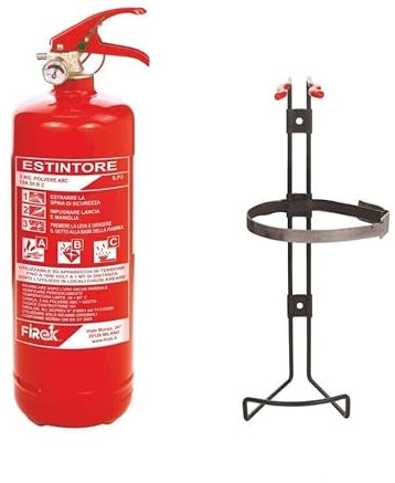 Extincteur à poussière de 2 kg. Pour voiture bateau maison avec support