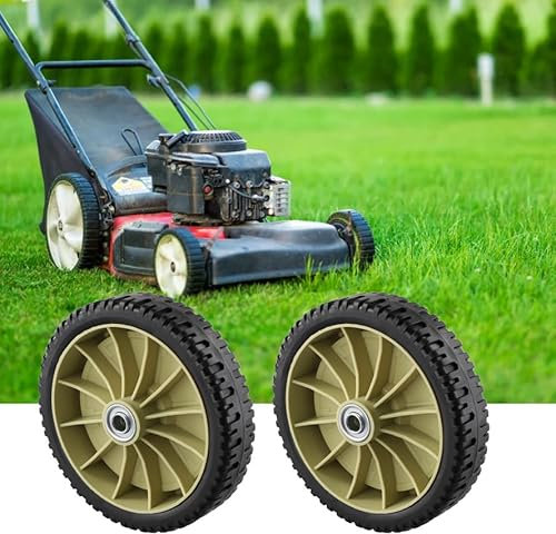 Lot de 2 roulettes universelles pour tondeuse à gazon pour une utilisation efficace de la tondeuse à gazon avec roues avant et arrière