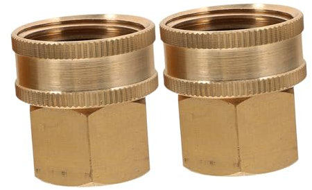 UKCOCO 2stücke Garten Schlauch Adapter Messing Schlauchverbinder Für Gartenschläuche Installieren Für Zuverlässige Wasseranschlüsse Für Schlauchwagen Und Reparaturen