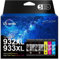 Uniwork 932XL 933XL Multipack Druckerpatronen Kompatibel für HP 932 933 Patronen für HP Officejet 6600 6700 6100 7110 7510 7610 7612 (2 Schwarz, 1 Cyan, 1 Magenta, 1 Gelb)