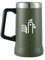 KIKIRIKIT 0.7L - Jarra Cerveza Acero Inoxidable - Mantiene la Cerveza Fría 4 horas - Vaso Termico Vintage - Libre de BPA - Apta Para Lavavajillas - Regalos para hombres (Verde Caza)