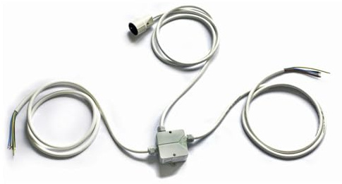 LUTH Premium Profi Parts Boîte de jonction de cuisine compatible avec Bachmann 923.000 - 2 m / 2 m - Pour plaque de cuisson, four, lave-vaisselle