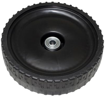 Scheppach Original Ersatzteil Rad mit Lager Ø200mmx55mm | 5911238007 | Hinterrad Rasenmäher MP132-42 / RM420 (A/AE) / MS132-42 / MS150-42 / MS150-46E / MS161-46 / LM161-46 / Woodster TT161-46