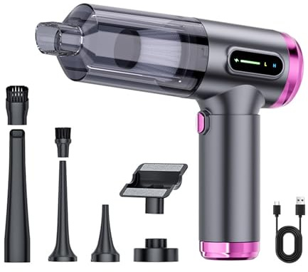 Ksikdeg Aspirateur De Voiture sans Fil À Main 17000PA Petit Nettoyeur 100W Super Puissance D'aspiration Nettoyants Portables Et Rechargeables Nettoyants pour La Maison Nettoyant pour Voiture