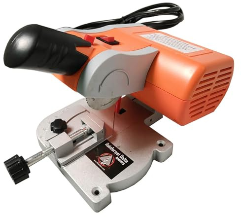 ZMJGLL Table Saw,7800r/min Benchtop Mini Miter Cut-Off Saw Kit for Metal, Aluminum, and Wood - 0-45° Adjustable Angle,Wood Cutter Machine- Cutting Machine