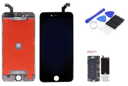 kaputt.de Display kompatibel mit Apple iPhone 6 Plus schwarz Set