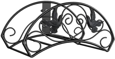 KiBcsLic Dekorativer Gartenschlauchhalter Aus Metall für Garage, Garten Oder Terrasse