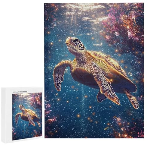 Puzzle 6000 Teile Erwachsene Meeresschildkröten, Impossible Klassische Jigsaw Puzzles 179 x 105cm, Geschicklichkeitsspiel für die ganze Familie, Puzzle farbenfrohes Legespiel Home Dekor Geschenk k-305