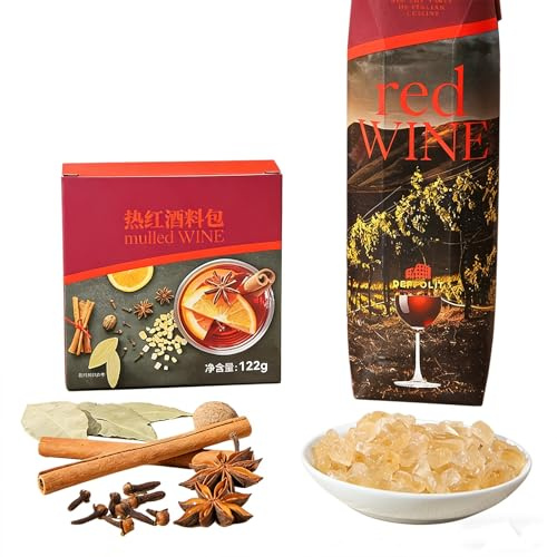 Aromatic Mulling Spice Sachets for Slow Cooker Apple Cider, Stovetop Hot Wine, and Festive Holiday Punch Recipes(112g*2)