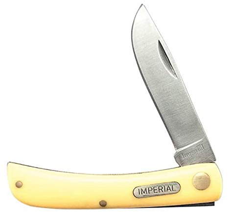 Schrade Unisex – Erwachsene Imperial, Outdoormesser, Klingenlänge: 6.98 cm, Sodbuster, gelb, Einheitsgröße