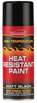 Everbuild Heat Resistant Paint – High Temperature Resistance – Easy To Apply – Black – 400ml