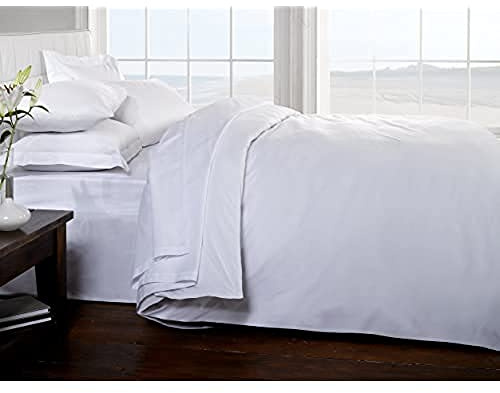 Brighton Hill Egyptian Houseswife Pillowcase -White, Set of 2