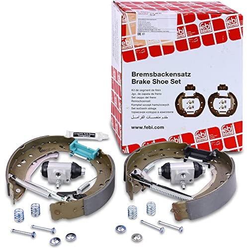 febi bilstein 37513 Bremsbackensatz mit Anbaumaterial, 1 Stück | Kompatibel mit: RENAULT TWINGO II