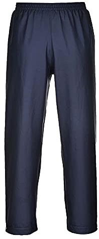 Portwest FR47 Sealtex Flame FR Trousers Waterproof with Welded Seams Navy | Navy, Medium, EN ISO 14116, EN 1149-5, EN 13034, UKCA, Regular Fit, 100% Polyester, Drawcord Adjustable Waist, Durable