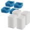 LTWHOME Filterschwamm Passend für Eheim Professional 3 250, 350, 600/2071, 2073, 2074, 2075(12 x Blau+ 48 x Weiß)