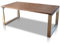 VEIKIN DESIGN Esstisch Nussbaum massiv London 180 x 90 cm, Designer Tisch Massivholz mit Edelstahl, Holztisch Metall Stahl, Tisch Holz, Premium Esszimmertisch !!!