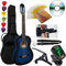 Pack Guitare Classique 7/8 (Adulte) 6 Accessoires Cour Vidéo et DVD (Bleu)