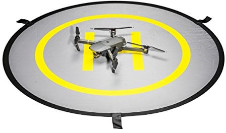 Mantona Drohnen-Landeplatz faltbar inkl. Transporttasche, 107 cm Durchmesser, ideal für ferngesteuerte Drohne, Quadcopter, Mini-Helikopter
