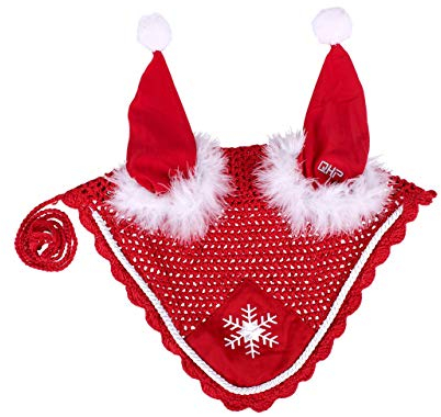 QHP ARBO-INOX Ohrhaube Weihnachten rot (Full)